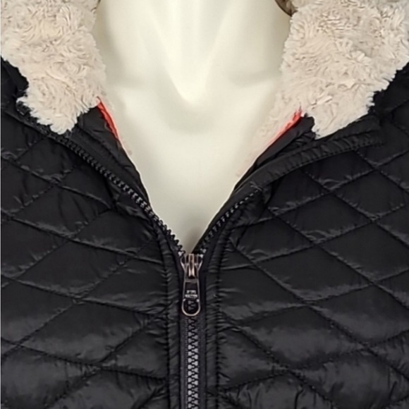 Steve MaddenBlack Glacier Shield Quilted Faux Fur Hooded Coat Parka Size small - Picture 4 of 5